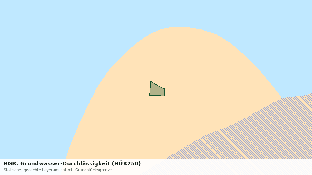 Statische Kartenansicht: BGR: Grundwasser-Durchlässigkeit (HÜK250)