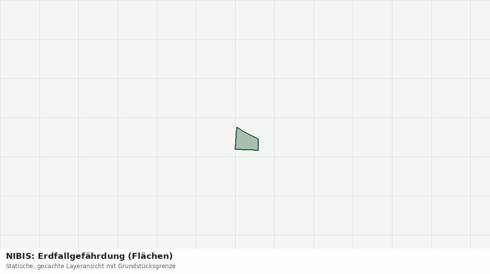 Statische Kartenansicht: NIBIS: Erdfallgefährdung (Flächen)