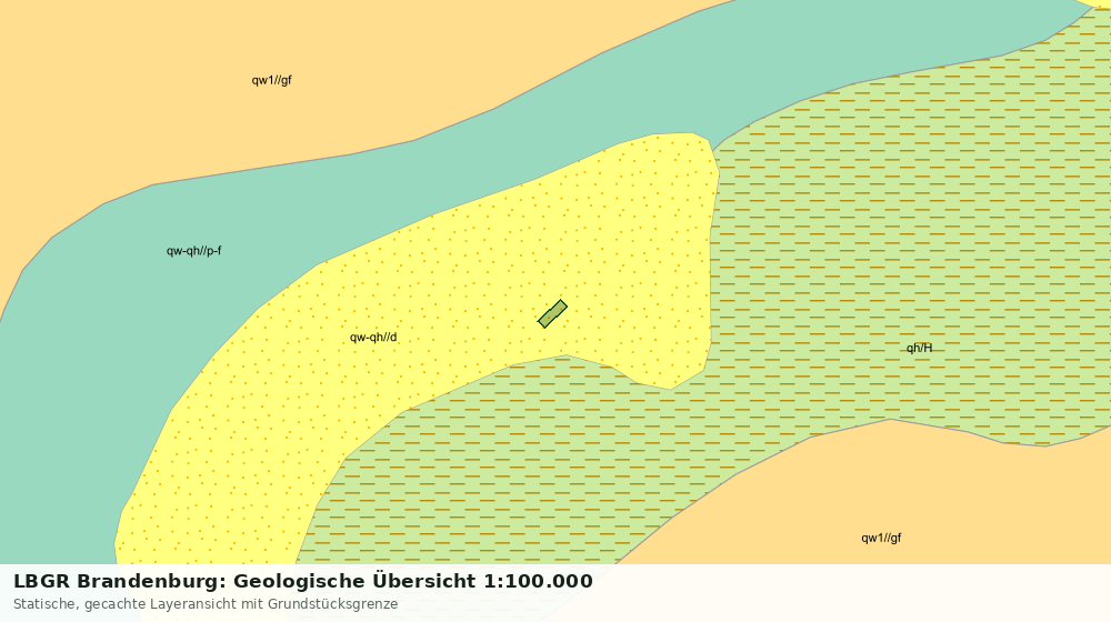 Statische Kartenansicht: LBGR Brandenburg: Geologische Übersicht 1:100.000
