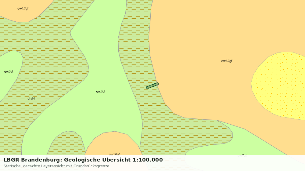 Statische Kartenansicht: LBGR Brandenburg: Geologische Übersicht 1:100.000