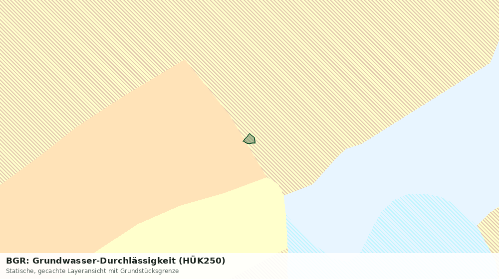Statische Kartenansicht: BGR: Grundwasser-Durchlässigkeit (HÜK250)