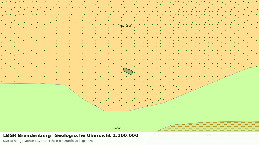 Statische Kartenansicht: LBGR Brandenburg: Geologische Übersicht 1:100.000