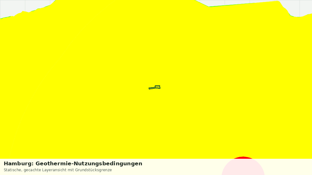 Statische Kartenansicht: Hamburg: Geothermie-Nutzungsbedingungen