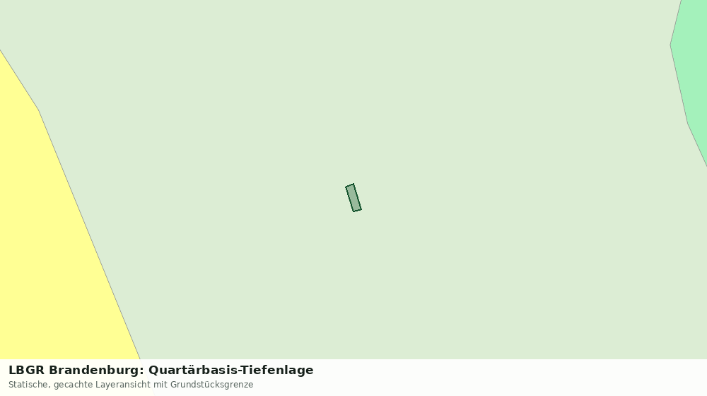 Statische Kartenansicht: LBGR Brandenburg: Quartärbasis-Tiefenlage