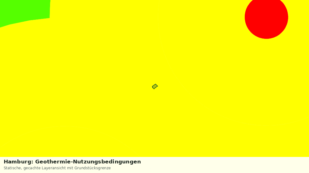 Statische Kartenansicht: Hamburg: Geothermie-Nutzungsbedingungen