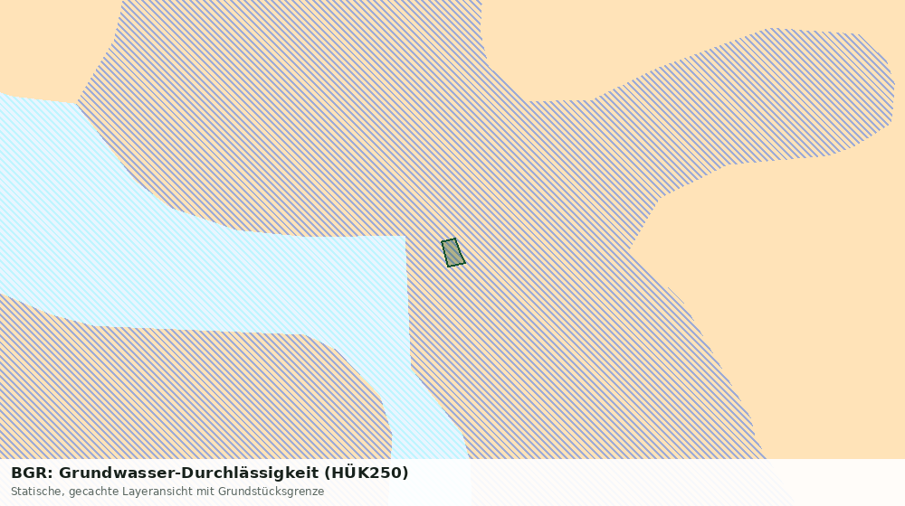 Statische Kartenansicht: BGR: Grundwasser-Durchlässigkeit (HÜK250)