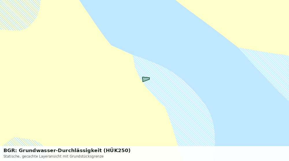 Statische Kartenansicht: BGR: Grundwasser-Durchlässigkeit (HÜK250)