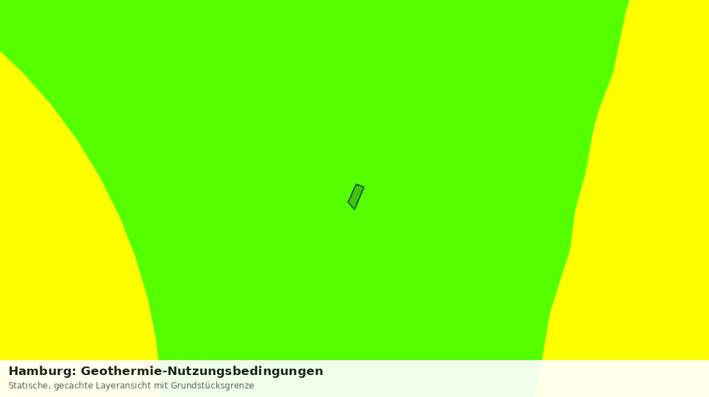 Statische Kartenansicht: Hamburg: Geothermie-Nutzungsbedingungen