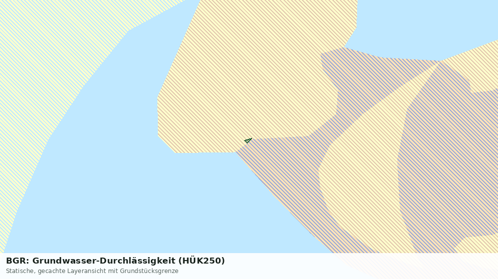 Statische Kartenansicht: BGR: Grundwasser-Durchlässigkeit (HÜK250)
