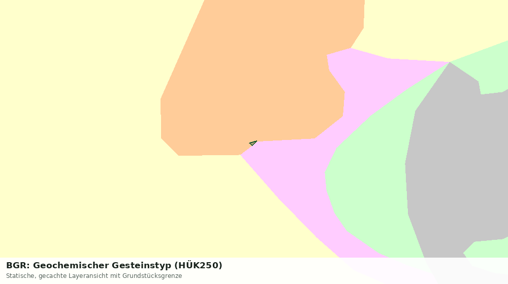 Statische Kartenansicht: BGR: Geochemischer Gesteinstyp (HÜK250)