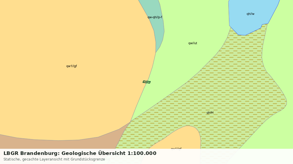 Statische Kartenansicht: LBGR Brandenburg: Geologische Übersicht 1:100.000