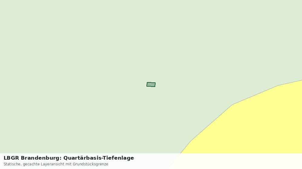 Statische Kartenansicht: LBGR Brandenburg: Quartärbasis-Tiefenlage