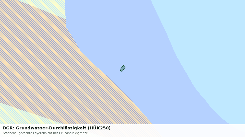Statische Kartenansicht: BGR: Grundwasser-Durchlässigkeit (HÜK250)