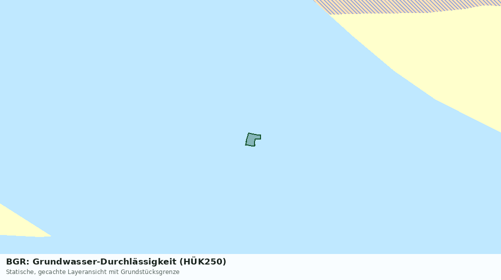 Statische Kartenansicht: BGR: Grundwasser-Durchlässigkeit (HÜK250)
