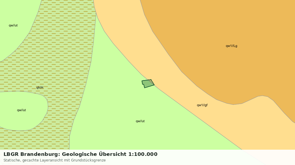 Statische Kartenansicht: LBGR Brandenburg: Geologische Übersicht 1:100.000