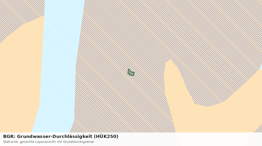 Statische Kartenansicht: BGR: Grundwasser-Durchlässigkeit (HÜK250)