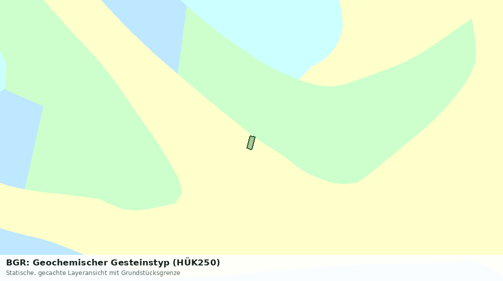 Statische Kartenansicht: BGR: Geochemischer Gesteinstyp (HÜK250)