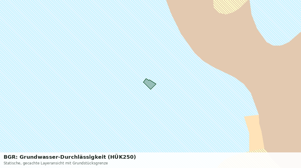 Statische Kartenansicht: BGR: Grundwasser-Durchlässigkeit (HÜK250)