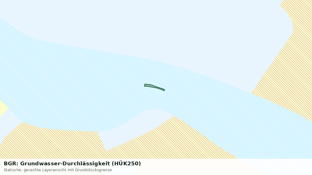 Statische Kartenansicht: BGR: Grundwasser-Durchlässigkeit (HÜK250)