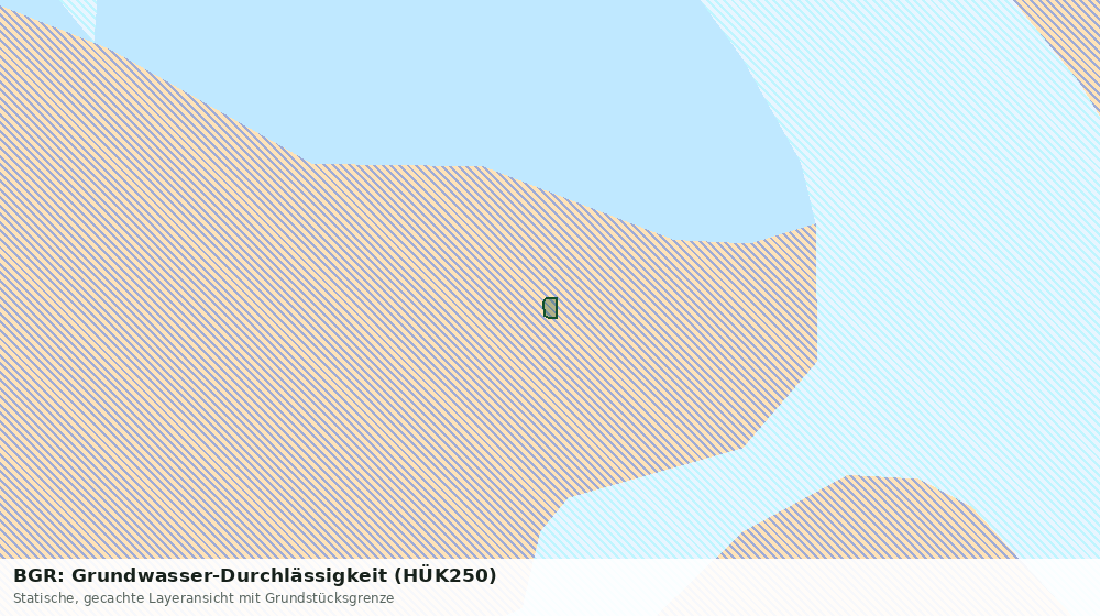 Statische Kartenansicht: BGR: Grundwasser-Durchlässigkeit (HÜK250)