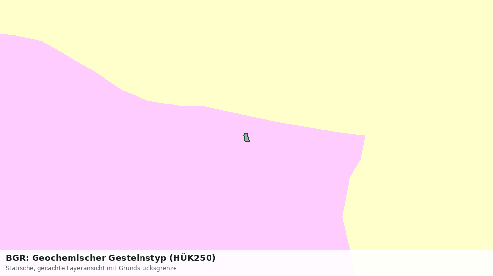 Statische Kartenansicht: BGR: Geochemischer Gesteinstyp (HÜK250)