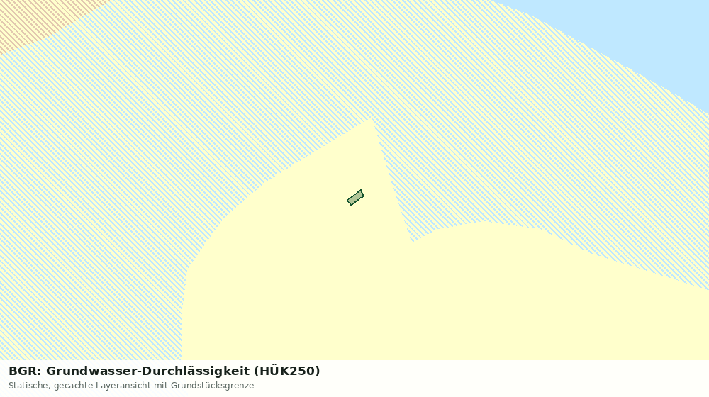 Statische Kartenansicht: BGR: Grundwasser-Durchlässigkeit (HÜK250)