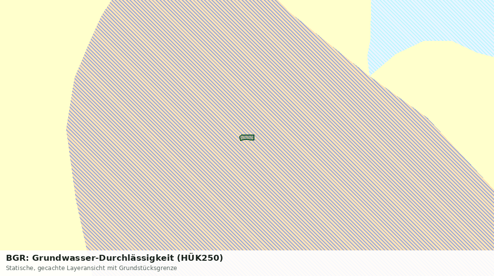 Statische Kartenansicht: BGR: Grundwasser-Durchlässigkeit (HÜK250)