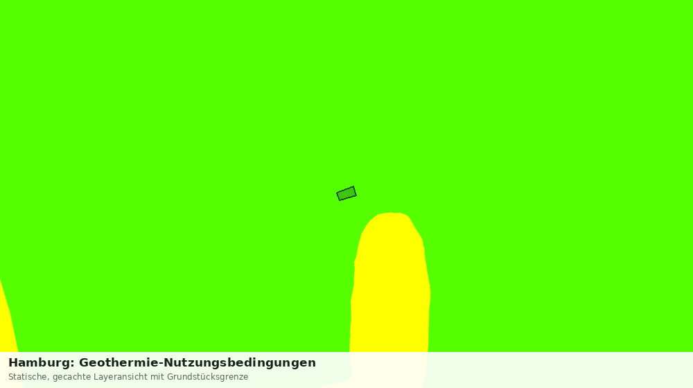 Statische Kartenansicht: Hamburg: Geothermie-Nutzungsbedingungen