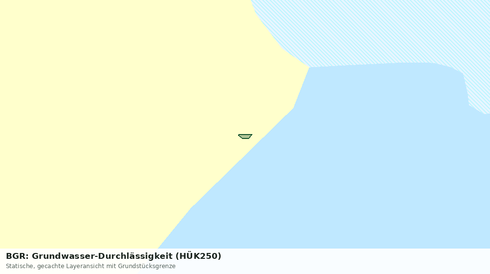Statische Kartenansicht: BGR: Grundwasser-Durchlässigkeit (HÜK250)