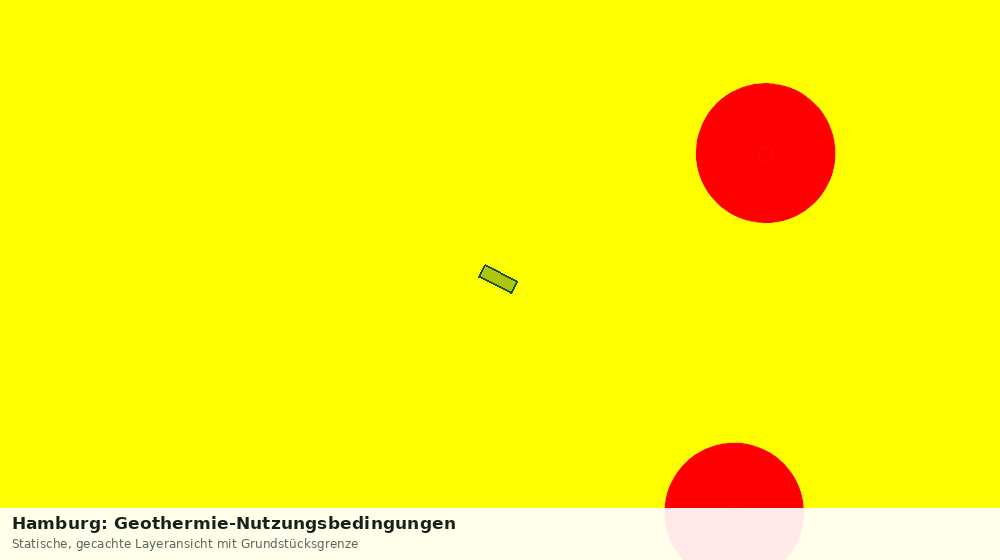 Statische Kartenansicht: Hamburg: Geothermie-Nutzungsbedingungen