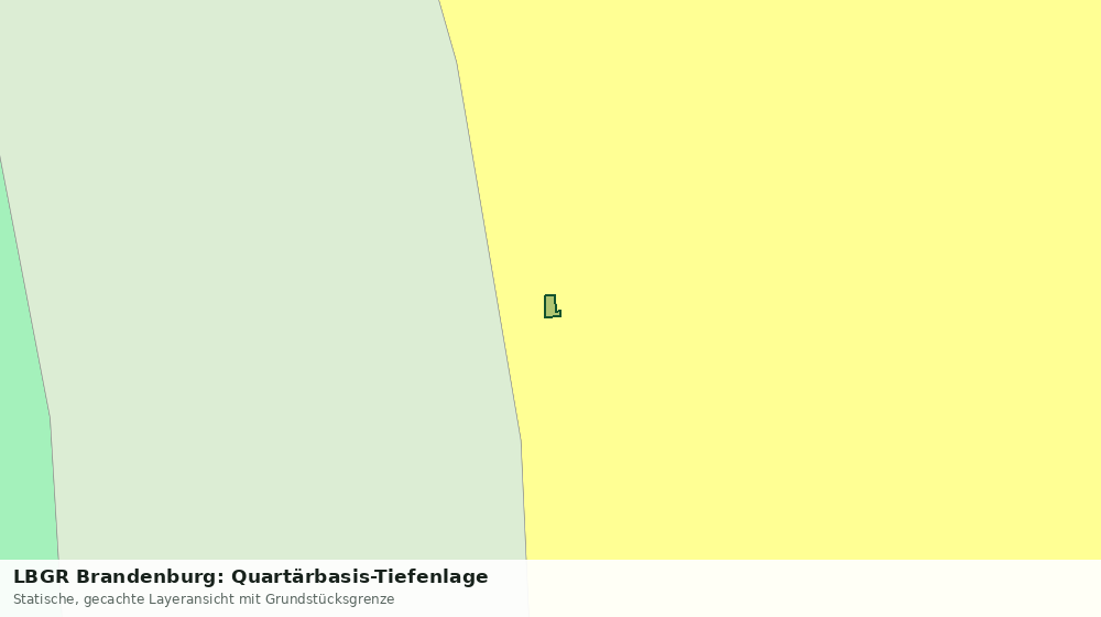 Statische Kartenansicht: LBGR Brandenburg: Quartärbasis-Tiefenlage
