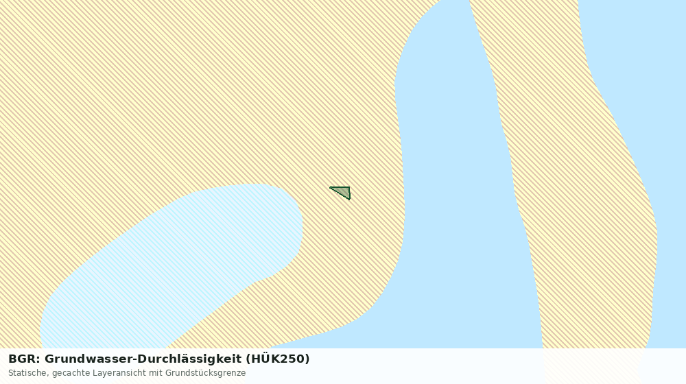 Statische Kartenansicht: BGR: Grundwasser-Durchlässigkeit (HÜK250)