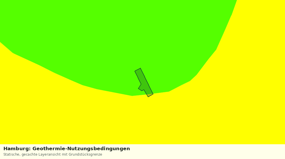 Statische Kartenansicht: Hamburg: Geothermie-Nutzungsbedingungen