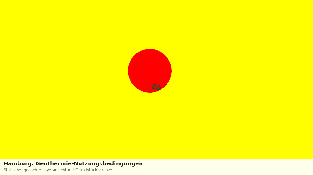 Statische Kartenansicht: Hamburg: Geothermie-Nutzungsbedingungen