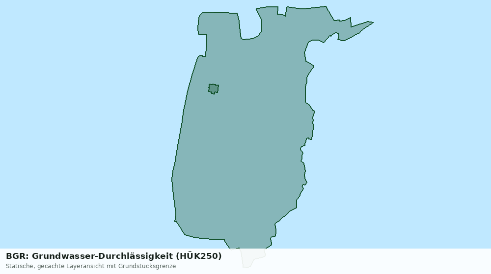 Statische Kartenansicht: BGR: Grundwasser-Durchlässigkeit (HÜK250)