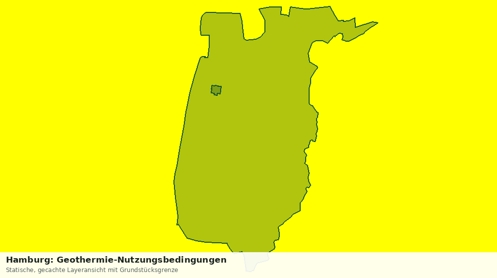 Statische Kartenansicht: Hamburg: Geothermie-Nutzungsbedingungen
