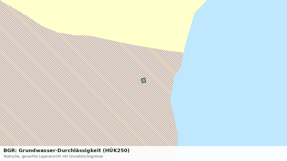 Statische Kartenansicht: BGR: Grundwasser-Durchlässigkeit (HÜK250)