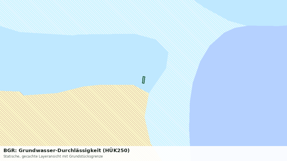 Statische Kartenansicht: BGR: Grundwasser-Durchlässigkeit (HÜK250)