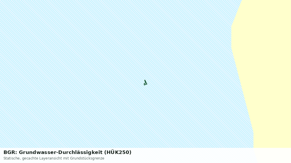 Statische Kartenansicht: BGR: Grundwasser-Durchlässigkeit (HÜK250)