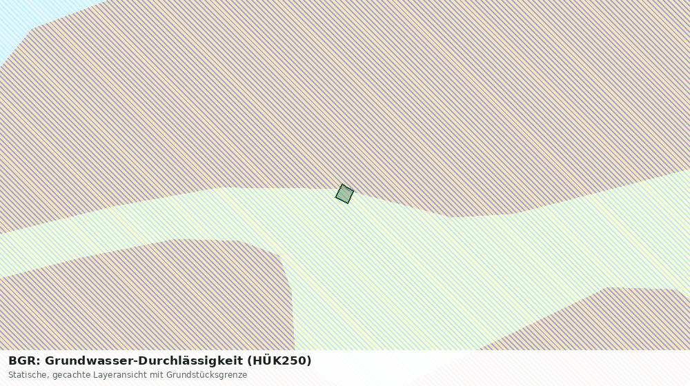 Statische Kartenansicht: BGR: Grundwasser-Durchlässigkeit (HÜK250)