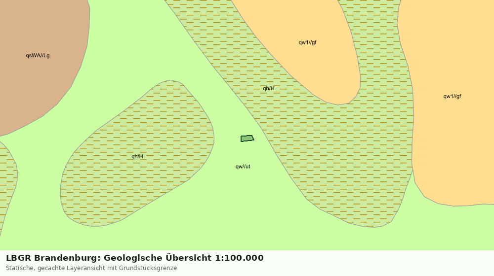 Statische Kartenansicht: LBGR Brandenburg: Geologische Übersicht 1:100.000