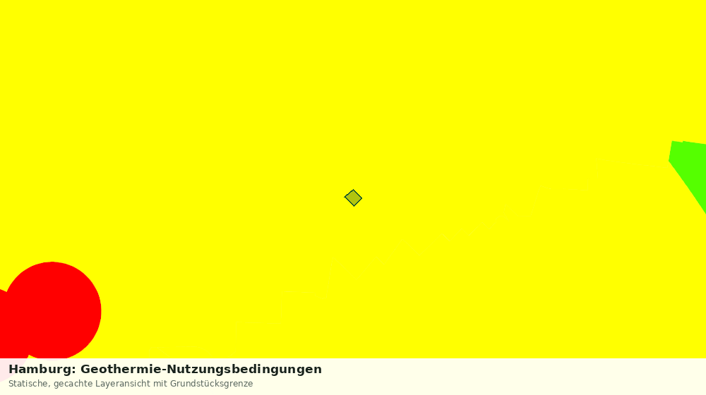 Statische Kartenansicht: Hamburg: Geothermie-Nutzungsbedingungen