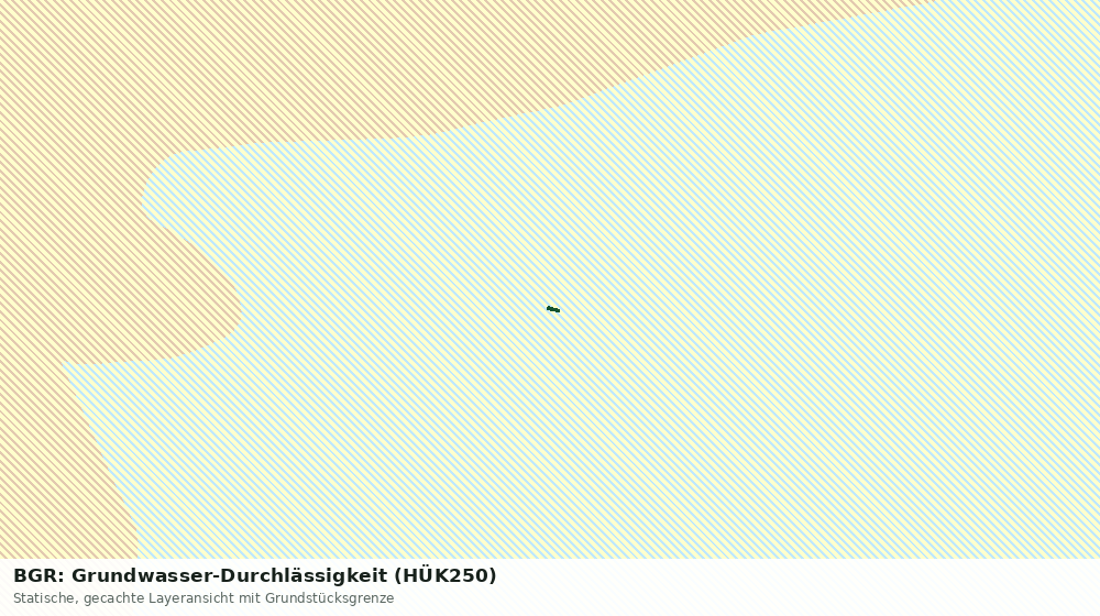 Statische Kartenansicht: BGR: Grundwasser-Durchlässigkeit (HÜK250)