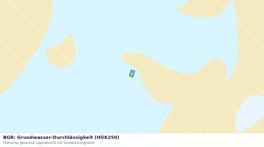 Statische Kartenansicht: BGR: Grundwasser-Durchlässigkeit (HÜK250)