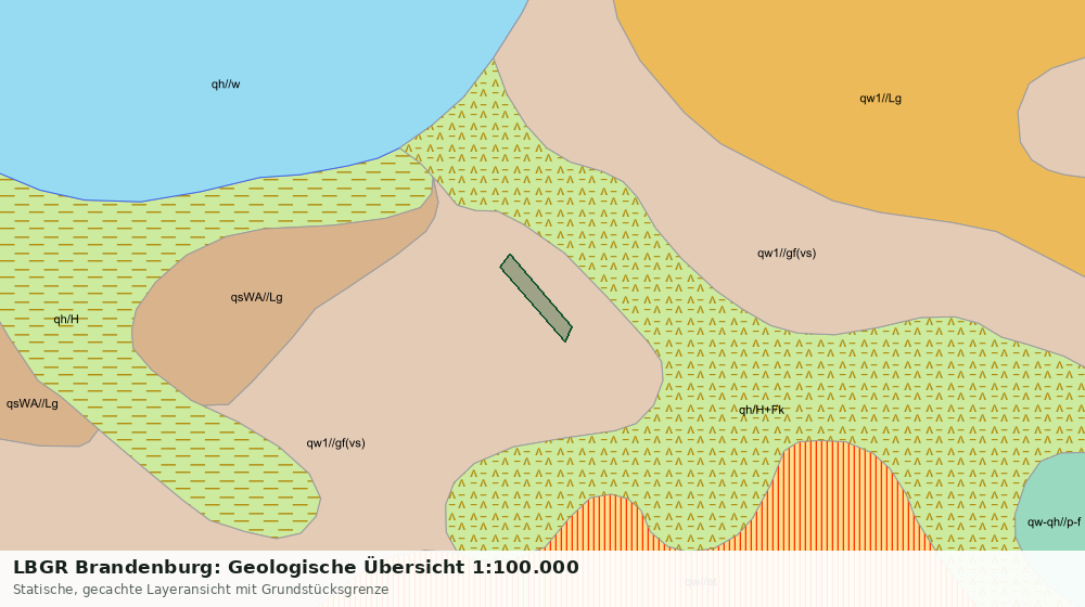 Statische Kartenansicht: LBGR Brandenburg: Geologische Übersicht 1:100.000