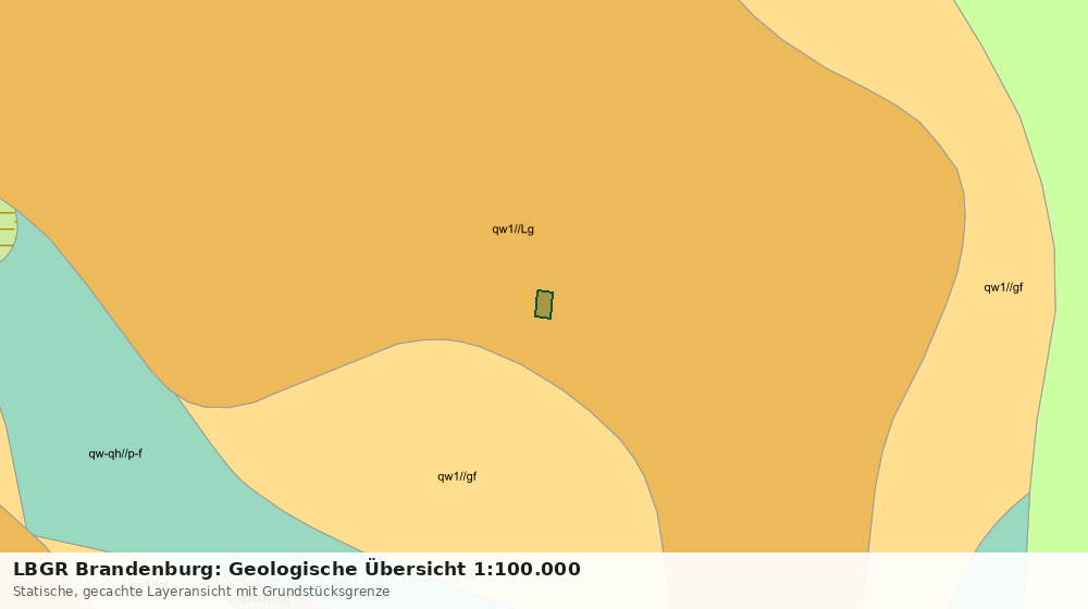 Statische Kartenansicht: LBGR Brandenburg: Geologische Übersicht 1:100.000