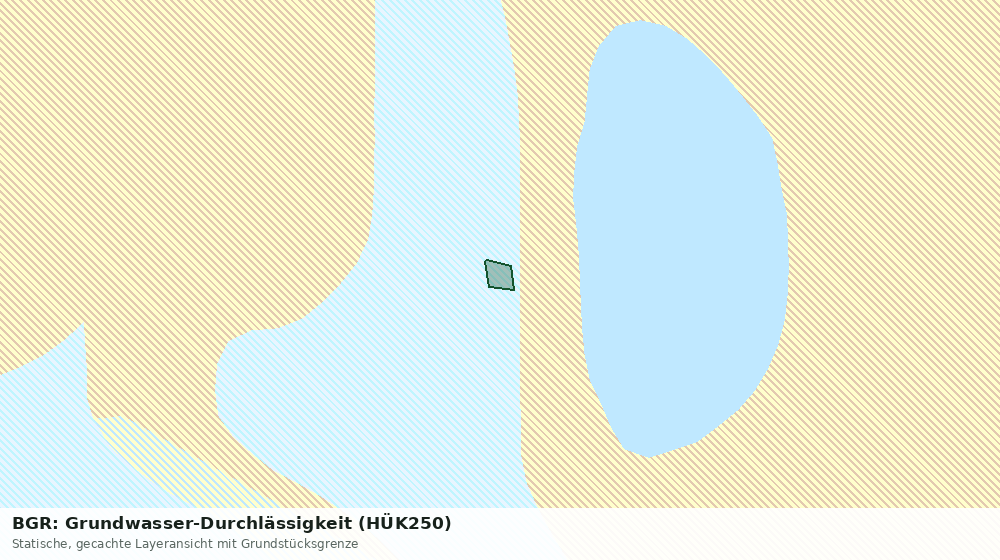 Statische Kartenansicht: BGR: Grundwasser-Durchlässigkeit (HÜK250)