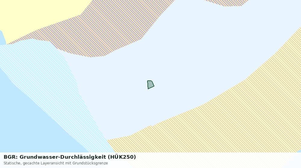 Statische Kartenansicht: BGR: Grundwasser-Durchlässigkeit (HÜK250)
