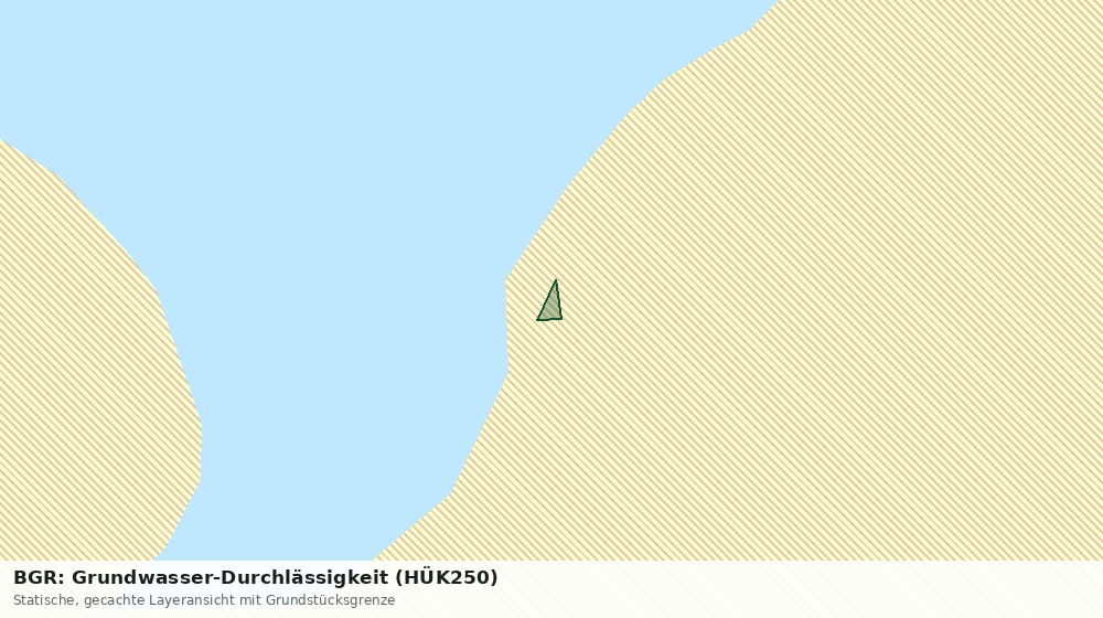 Statische Kartenansicht: BGR: Grundwasser-Durchlässigkeit (HÜK250)