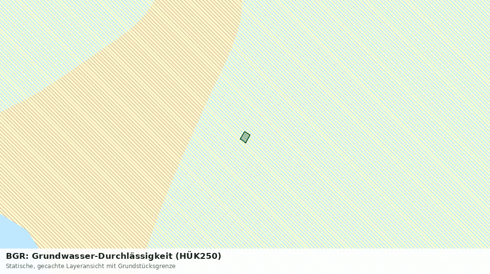 Statische Kartenansicht: BGR: Grundwasser-Durchlässigkeit (HÜK250)